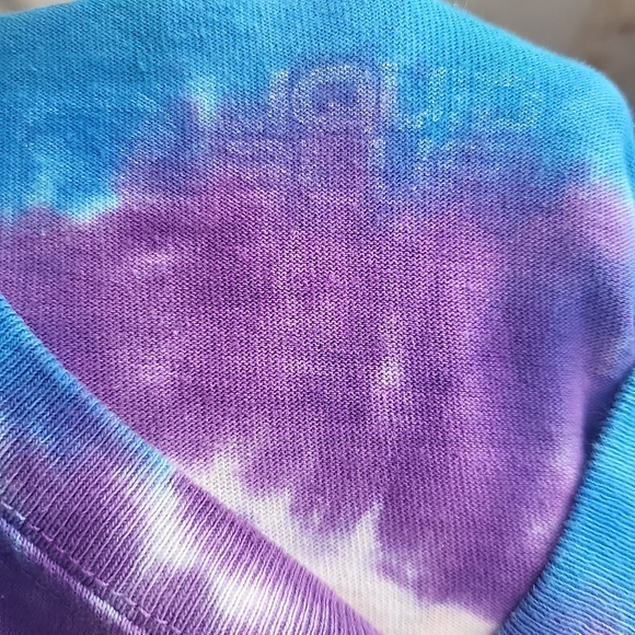 VTG Liquid Blue Grateful Dead 2000 Bears Roses Tie Dye Mandala T-Shirt Size M - Picture 3 of 6